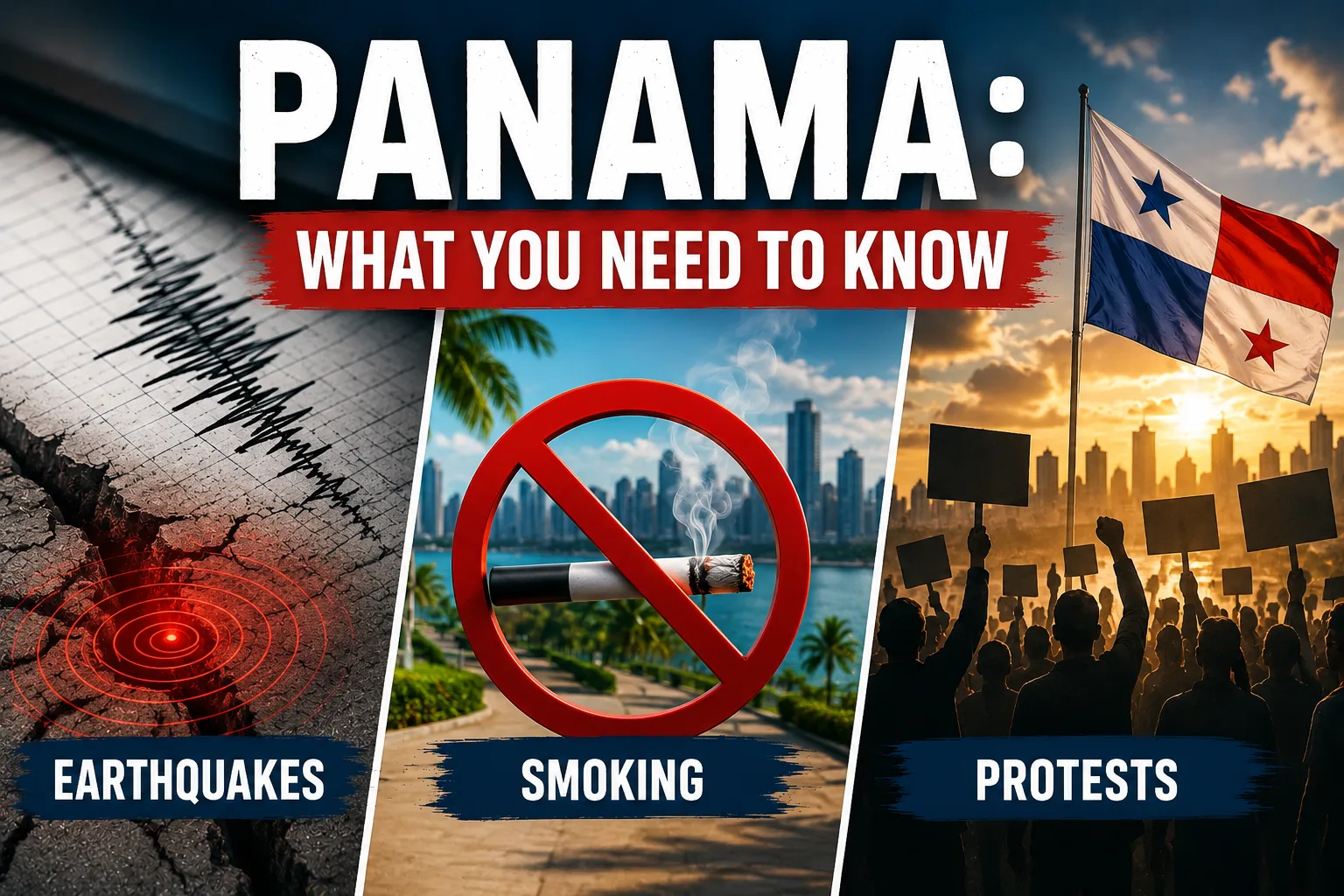 Panama life guide with earthquakes smoking and protests